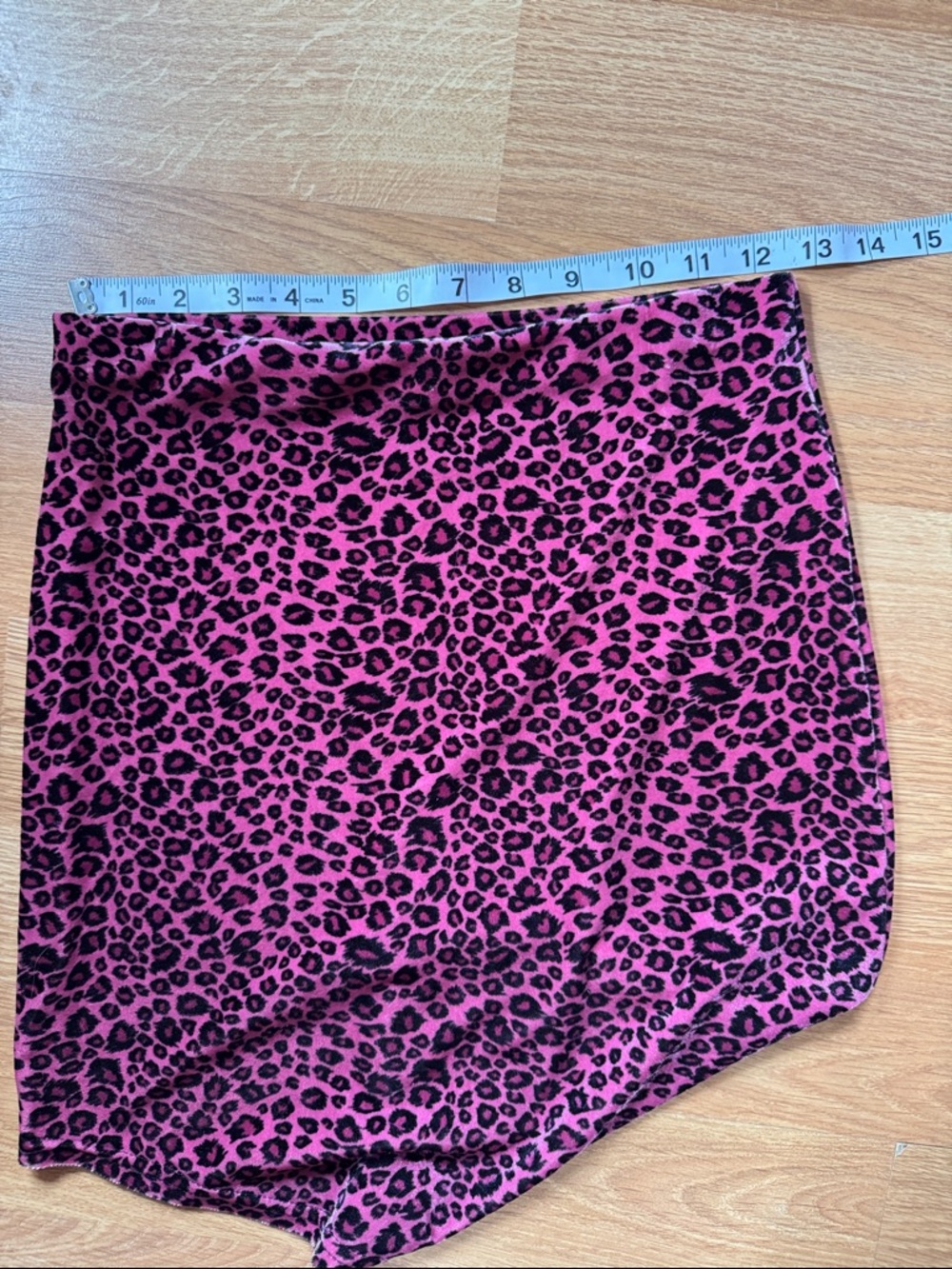 π VTG Seven Sisters Pink Leopard Velvet Matching Set - Made in USA - Picture 7 of 9
